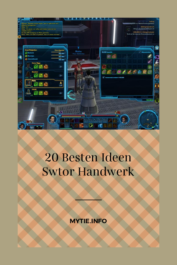20 Besten Ideen Swtor Handwerk